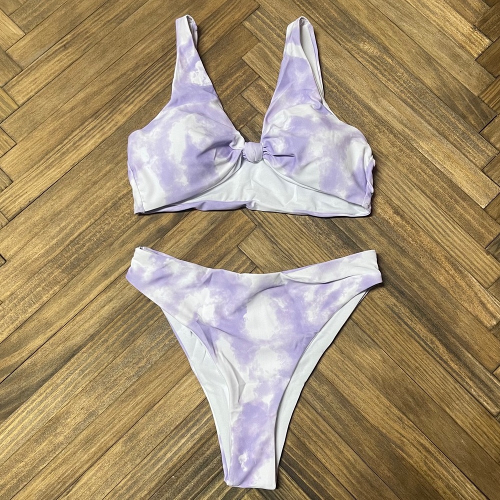 Womens size small zaful purple swimming suit